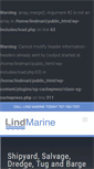 Mobile Screenshot of lindmarine.com