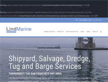 Tablet Screenshot of lindmarine.com